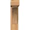 Ekena Millwork Thorton Block Smooth Bracket w/ Offset Brace, Western Red Cedar, 5 1/2"W x 16"D x 20"H BKT0604X16X20THR05SWR - alternate 3